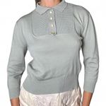 Women's Blue and Green Vintage '50s Jumper Size M Photo 1