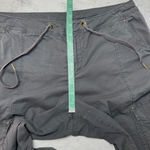 Lucy Gray Cargo Pants Size L Convertible to Capri Roll Tab Size L Photo 6