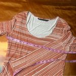 Peruvian Connection  Meloni Cream Circe Stripe Maxi Dress medium orange white Photo 9