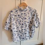 Abercrombie & Fitch  Shirt Tropical Linen Resortwear Size Medium White Lotus Photo 1