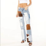 Revice Denim Revive Cowboy Patchwork A-List / Paparazzi Flare Jeans Sz 26 Photo 1