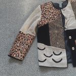 Indigo Moon Animal Print Patchwork Jacket SIZE M Black Size M Photo 2