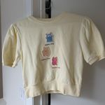 ZARA Cream Butter Yellow Little Monster Tshirt Photo 5