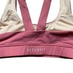 Flexxfit  Medium Pink Seamless Sports Bra Padded Wireless Stretchy Workout Medium Photo 2