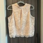 Haute Monde Women’s Lace Sleeveless Top - Size L | Elegant & Feminine Style Photo 0