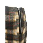 POL ✨ Mini Skirt Size S Brown Tan Plaid Zip Front Flannel✨ Photo 5