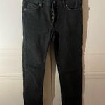 Free People  Black Skinny Jeans with fringe bottoms Photo 0