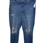 Old Navy  High Rise OG Straight High Rise Blue Stretch Denim Jeans Sz 16 Photo 0