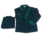 Victoria's Secret Vintage Victoria’s Secret Gold Label Floral Green Pajamas set size small * Photo 1