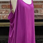 Roaman’s Solid fuschia spaghetti strap camisole / 30W / Excellent condition Photo 1