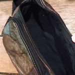 Vintage Leather Patchwork Fanny Pack Belt Bag, Retro, 1980’s Blue Photo 15