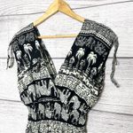 NWT Bohemian Black & White Casual Sleeveless Jumpsuit with Pockets Size Large XL Photo 2