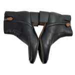 Gentle Souls Kenneth Cole Ella Apron Bootie Black Leather Ankle Boots 9.5 Shoes Photo 3