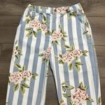 RVCA  Scrunchie High Waisted Tousers Floral Print Ankle Jeans Size Medium‎ Photo 3