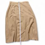 Requirements Vintage Camel Wool Midi Skirt Photo 7