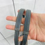 Coach GRAY Signature Stripe Canvas Leather Tote Shoulder Bag Purse F1126-F18365 Photo 9