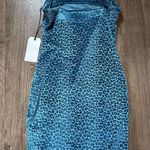 Leith Keith Nordstrom Teal Blue Cheetah Mini Dress Photo 2