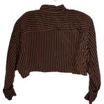 Vintage Cash! New York Cropped Blouse with Padded Shoulders Size M Photo 3