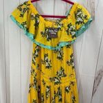 Matilda Jane Women’s Medium Hooked on a Feeling Yellow Floral Dress New Photo 0