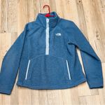 The North Face Jacket 1/4 Snap Fleece Pullover Sweater Jacket blue Large Photo 2