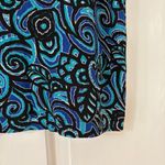 Chico's Chico’s Travelers Size 3 Blue Black Swirl Print Flowy Tank Top Layer XL Photo 3