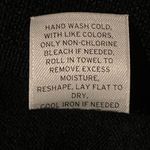 Halogen  Cardigan Sweater Merino Wool Striped Black Gray Cream Large L Photo 7