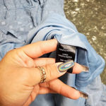 Torrid  Blue Textured Dot Chiffon V-Neck Dress Photo 4