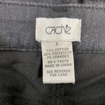 Cache CACHÉ Vintage Black Skinny Jeans Womens 6 Sparkle Shimmer Punk Rock Space Glam Photo 5