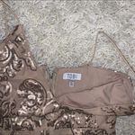 Tobi Champagne Sequin Dress Photo 5