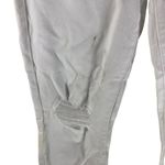 Paige Womens Hoxton Crop Distressed White Denim Jeans Size 27 Photo 2