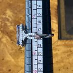 Natural Iolite Moissanite Marquise Ring Size 8 Blue Photo 7