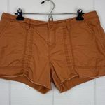Old Navy Y2K Brown Cargo Mini Micro Shorts Studded Pockets Distressed Raw Hem 12 Photo 0