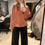 American Eagle Outfitters Pink Velvet Hoodie Photo 4