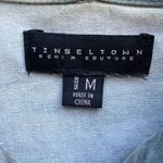 Tinseltown  Denim Couture Camo Hoodie Size Med Photo 2