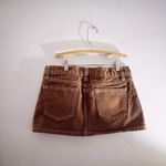 Brandy Melville  J. Galt Malia Micro Mini Denim Brown Skirt Photo 3