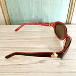 Kate Spade Jacqueline brown and pink tortoiseshell oval sunglasses with case Photo 4