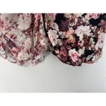 For Love & Lemons Houston Mini Dress Floral Puff Sleeve Ruched Ruffle Romantic M Pink Size M Photo 8