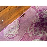 Unbranded Vintage Pink Paisley 100% Wool Sheer Western Scarf Wrap Photo 1