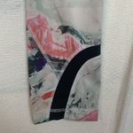 Lululemon size 8 Run inspire crop II leggings luxtreme white pink splatter mesh Photo 5