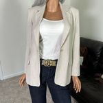 Pendleton Vtg Linen Mix Blazer Jacket 6 Beige Country Western Office Capsule USA Photo 13