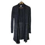 CAbi Cloak Cardigan Womens M Charcoal Gray pen Front Knit Longline Minimalist Photo 1