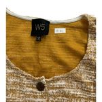 W5 Women Size Large Mustard Cream Sleeveless Blouse Top Shirt (23-411) Photo 1