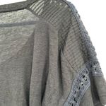 J.Crew  size XS dark blue short sleeve top blouse shirt detail sleeves‎ Photo 3