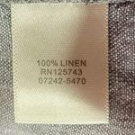 Christopher & Banks 100% Linen Jacket Button Down Shirt Size Large Preppy Photo 8