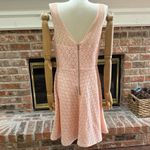 Betsey Johnson  peach lined lace dress with peekaboo sheer lace collar & back / 6 Photo 5