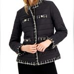Anne Klein Quilted Tweed -Trim Puffer jacket Photo 0