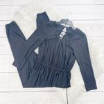 Torrid  Women's Black Crepe Lace-Up V-Neck Jumpsuit Size‎ 00 / 10 Photo 3