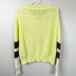 Scotch & Soda Sweater Womens M Linen Mohair Wool Colorblock Sleeves in Citrus Photo 13