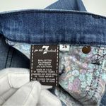 7 For All Mankind Roxanne Distressed Denim Blue Jeans Women’s Size 26 Skinny Fit Photo 8