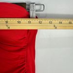 Ralph Lauren Lauren Red Halter One Piece Swimsuit 6 Ruched Retro Glam Sculpting Photo 3